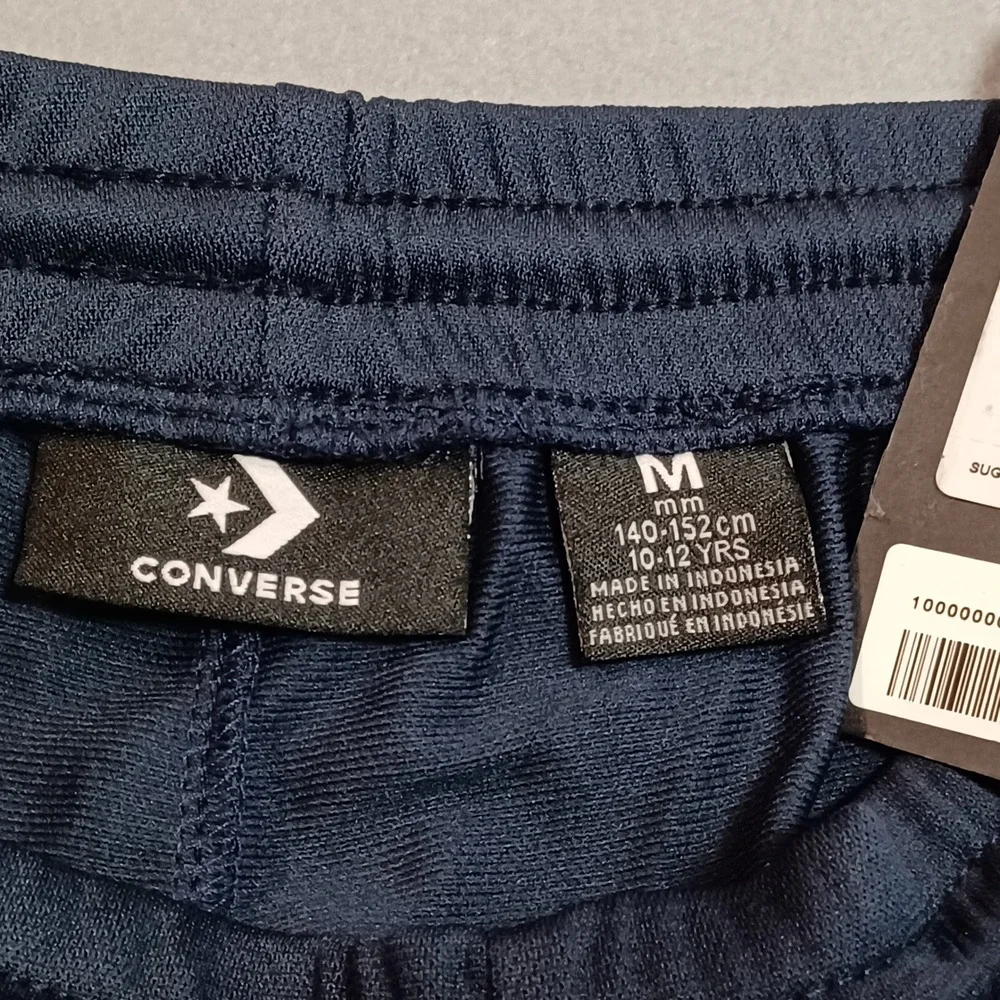Converse Boys Navy Blue Red Star Chevron Logo Track Pants Joggers Size M‎ 10-12Y